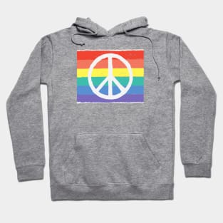 RAINBOW WITH PEACE SIGN Hoodie